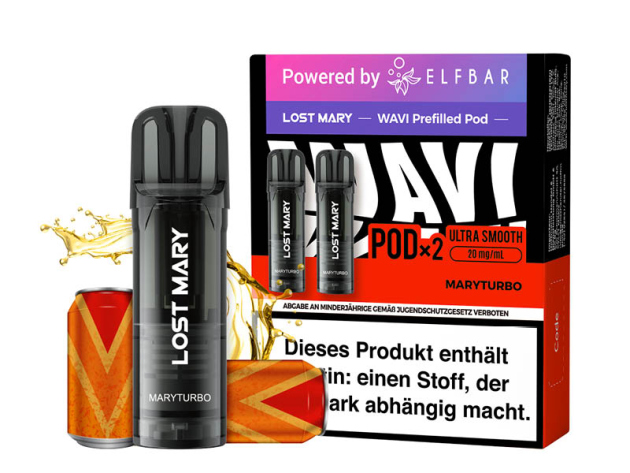 Lost Mary WAVI Prefilled Pod - Maryturbo (Fruchtig-energetischer Mix) - 20mg