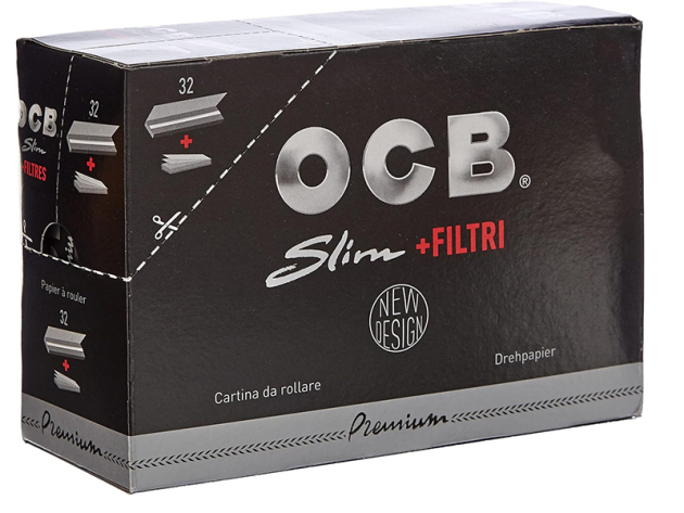 OCB Paper "Premiim" 1 1/4 ultra-fine + Filter; á 50 Blatt; 24er Pack