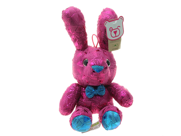 Hase Pink "Glitzer"; Höhe ca. 27 cm