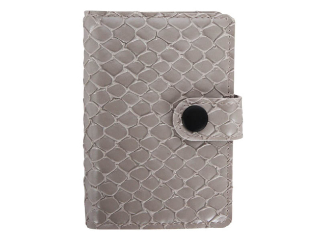 Zigarettenetui mit Geldbörse "Silver" für 8 Zig., mit Spange