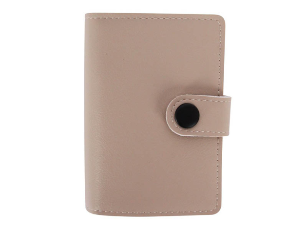 Zigarettenetui mit Geldbörse "Beige" für 8 Zig., mit Spange