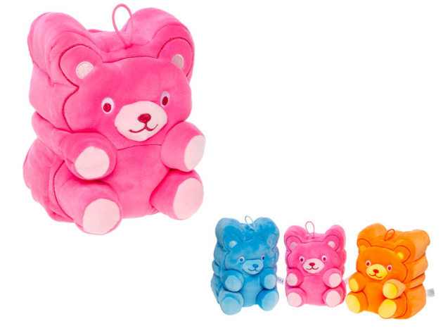Plüsch "Color Candy Bears" 3-fach sortiert; 23 cm lang, einzeln