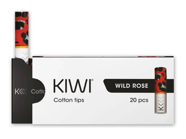 KIWI - Cotton Filter Tips - Wild Rose; 20er Set