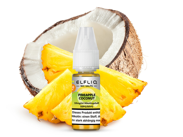 ELFBAR Elfliq - Pineapple Coconut (Ananas, Kokosnus) - Liquid - 10 mg/ml - 10 ml