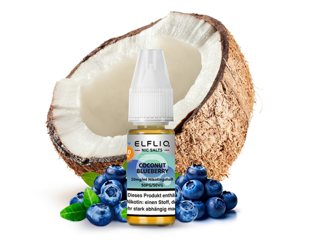 ELFBAR Elfliq - Coconut Blueberry (Kokosnuss, Blaubeere) - Liquid - 10 mg/ml - 10 ml