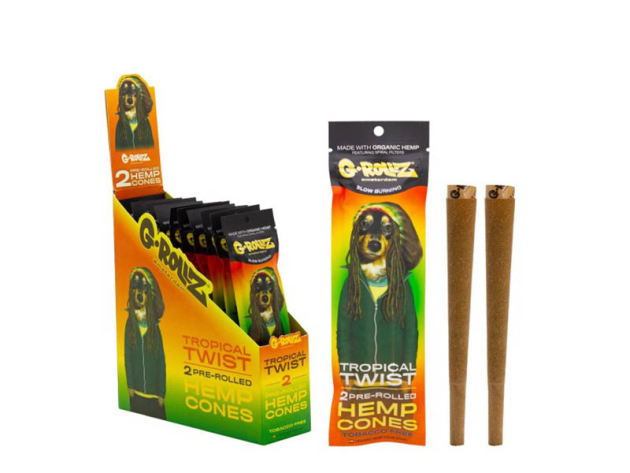 G-ROLLZ "Tropical Twist" 2 Pre-Rolled Hemp Cones (2x12 Blunts)