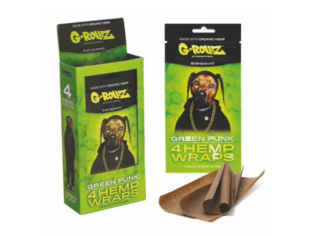 G-ROLLZ 4x "Green Funk" Flavored Hemp Wraps (4x15 Blunts)