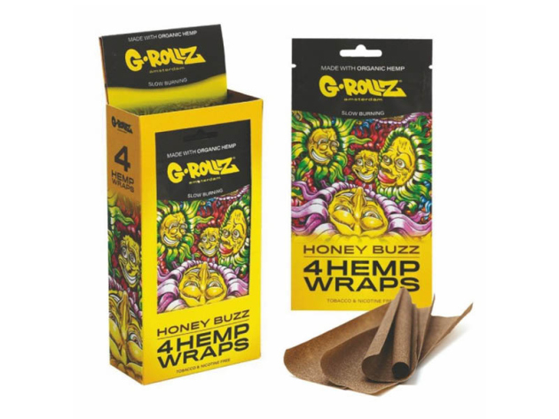 G-ROLLZ 4x "Honey Buzz" Flavored Hemp Wraps (4x15 Blunts)