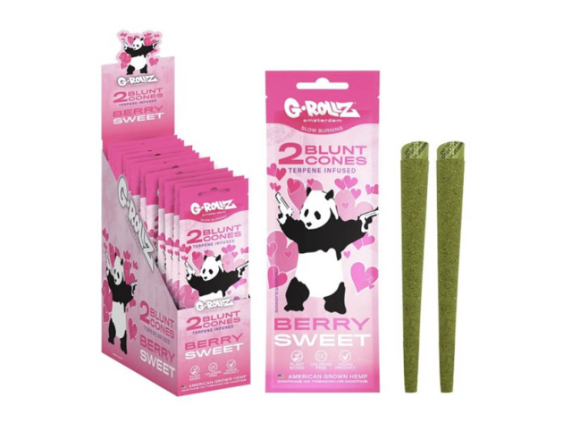 G-ROLLZ Banksys Graffiti "Berry Sweet" Pre-Rolled Hemp Wraps (2x12 Wraps)