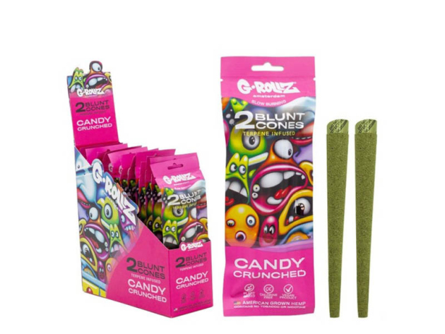 G-ROLLZ Banksys Graffiti "Candy Crunched" Pre-Rolled Hemp Wraps (2x12 Wraps)