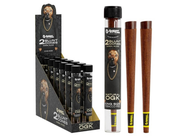 G-ROLLZ "Natural OGK" Terpene-Infused Herbal Blunt (2x12 Cones)