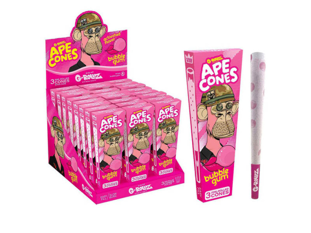 G-ROLLZ Ape Cones "Bubblegum" 3er Pre-Rolled Cone (3x24 Kegel)