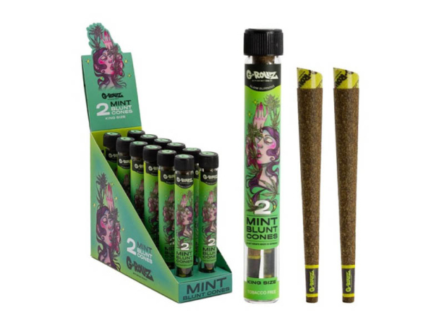 G-ROLLZ "Mint" Pre-Rolled Blunts (2x12 Cones)