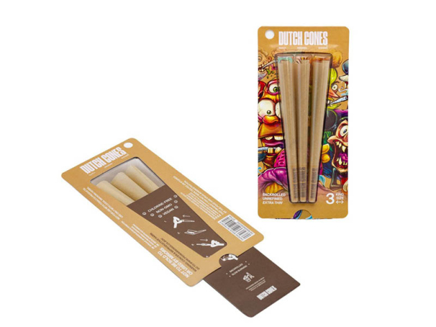 Dutch Cones "Unbleached" Brown King Size Pre-Rolled Cones (3er)