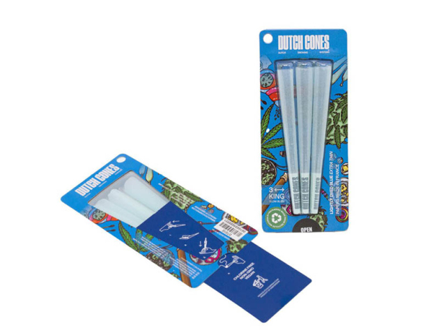 Dutch Cones "Blue" King Size Pre-Rolled Cones (3er)