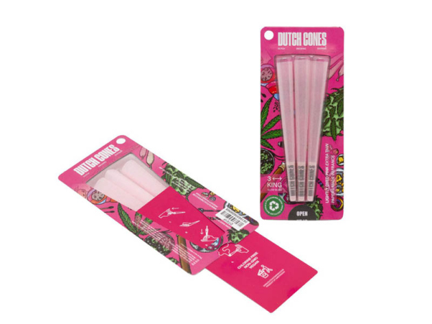 Dutch Cones "Pink" King Size Pre-Rolled Cones (3er)