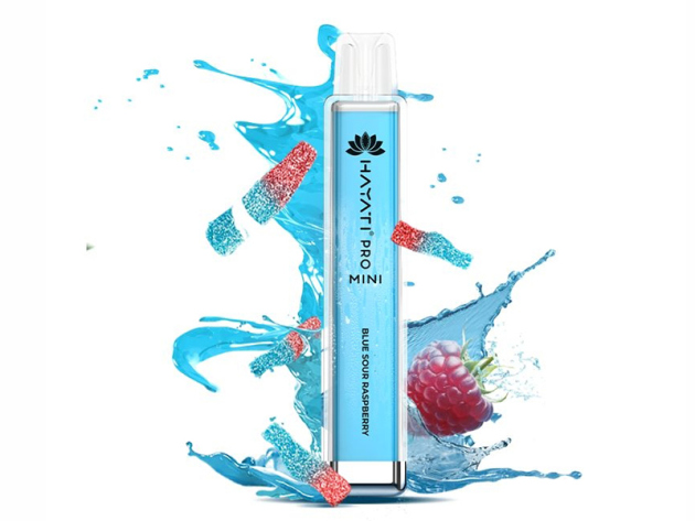 Hayati Pro Mini 800 - Blue Sour Raspberry ( saure Blaubeeren) - Vape - 20mg - 800 Züge