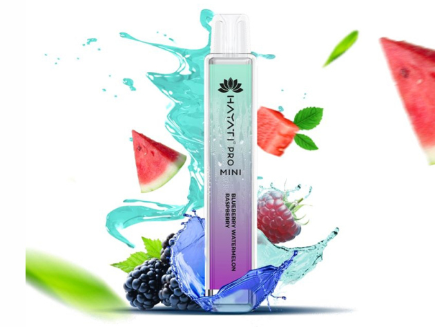 Hayati Pro Mini 800 - Blueberry Watermelon Raspberry (Blauebeere, Wassermelone, Himbeere) - Vape - 20mg - 800 Züge