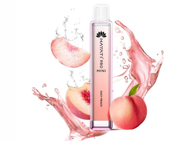 Hayati Pro Mini 800 - Juicy Peach (Pfirsich) - 20mg - 800 Züge