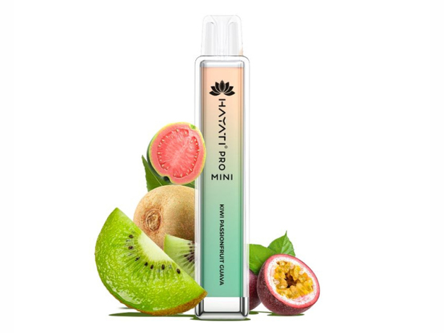Hayati Pro Mini 800 - Kiwi Passionfruit Guava (Kiwi, Passionsfrucht, Guave) - 20mg - 800 Züge