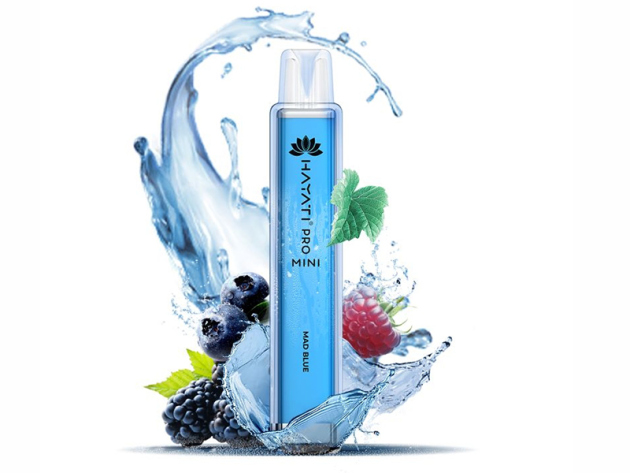 Hayati Pro Mini 800 - Mad Blue (dunkle Beerenmix) - 20mg - 800 Züge