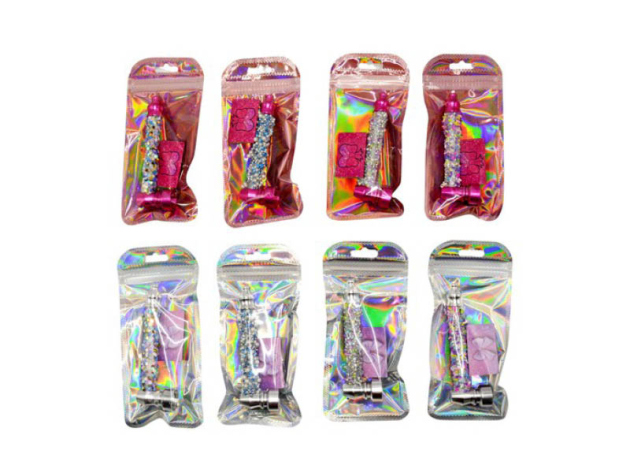 Raucherpfeifen "Rainbow", 10cm, inkl. Siebe, sortiert; 24er Display