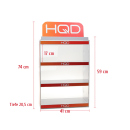 HQD Leerdisplay 59 x 41 x 20,5 cm; 3 F&auml;cher