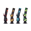 Acrylbong "Raucher-Motive" schwarz-farb.,...