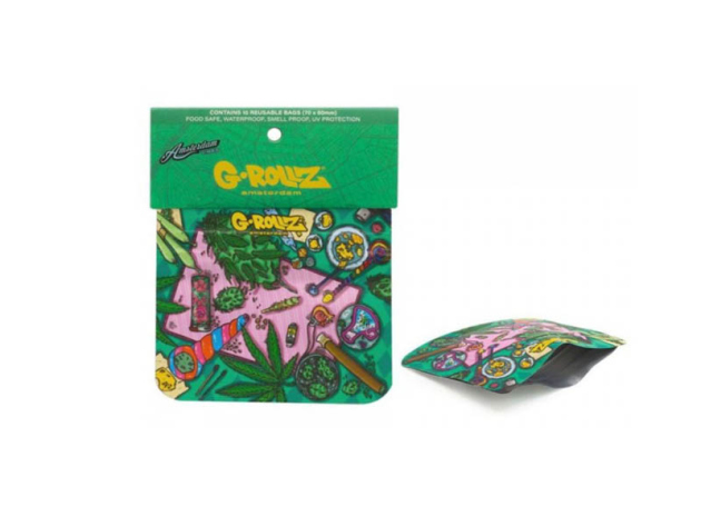 G-ROLLZ "Amsterdam Picnic" Geruchsdichte Beutel (10er Pack)