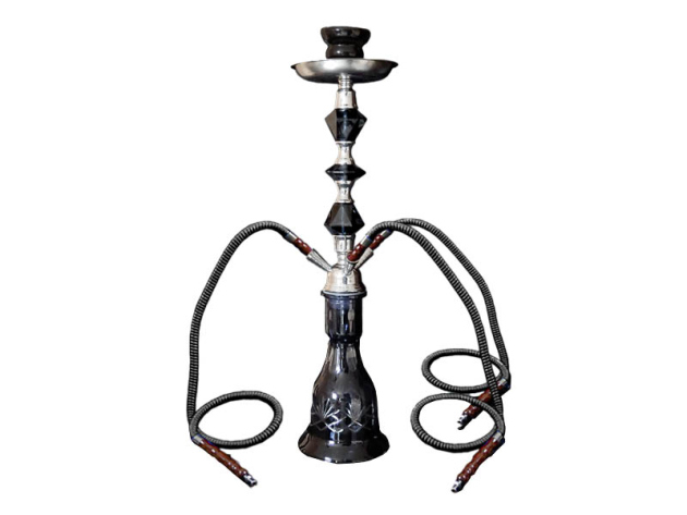 Shisha "Eldoro" schwarz, 57 cm, 3 Schläuche