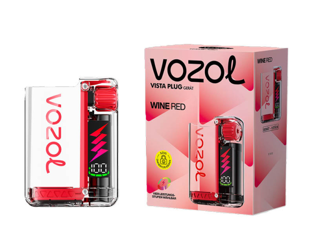 Vozol Vista Plug Ez Basisgerät - Wine Red