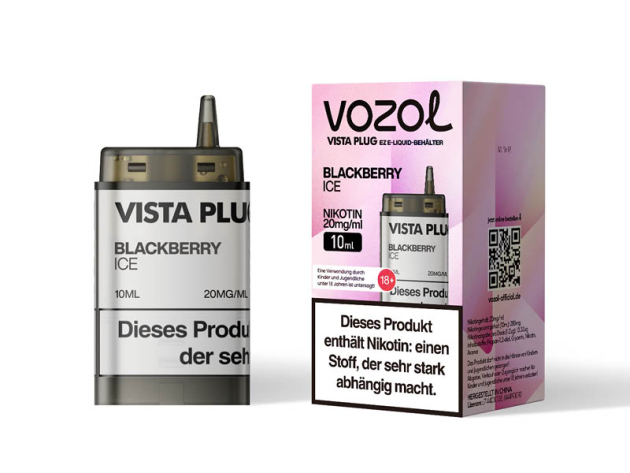 Vozol Vista Plug Ez Pod - Blackberry Ice (Erfrischende Schwarzbeeren) - 10ml