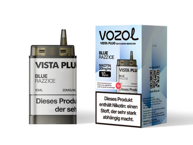 Vozol Vista Plug Ez Pod - Blue Razz Ice (Süße Blaubeere) - 10ml