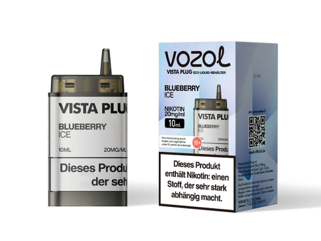 Vozol Vista Plug Ez Pod - Blueberry Ice (Erfrischende Blaubeeren) - 10ml