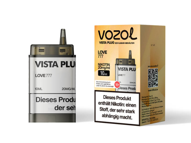 Vozol Vista Plug Ez Pod - Love 777 (Maracuja, Honigmelone, Wassermelone) - 10ml