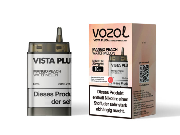 Vozol Vista Plug Ez Pod - Mango Peach Watermelon (Mango, Pfirsich, Wassermelone) - 10ml