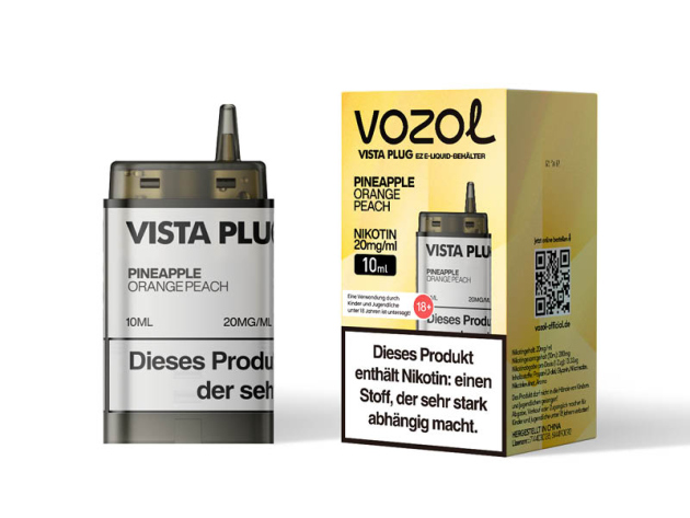 Vozol Vista Plug Ez Pod - Pineapple Orange Peach (Ananas, Orange: Pfirsich) - 10ml