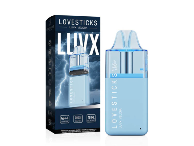 Lovesticks LUVX Velora - Refillable Pod Kit - Blue (Blau) - 10ml