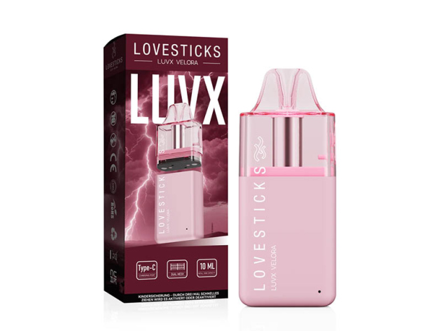 Lovesticks LUVX Velora - Refillable Pod Kit - Pink (Pink) - 10ml
