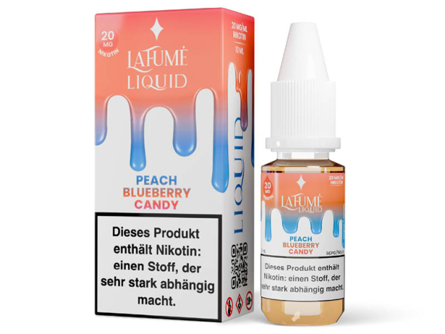 La Fume - Peach Blueberry Candy (Pfirsich, Blaubeer, Bonbon) - Liquid - 20 mg/ml - 10 ml