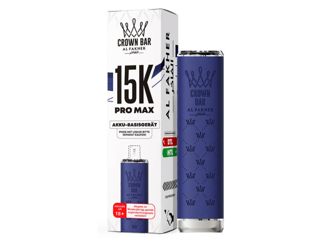 Al Fakher 15K PRO MAX Basisgerät  - Blue (Blau) - 900 mAh