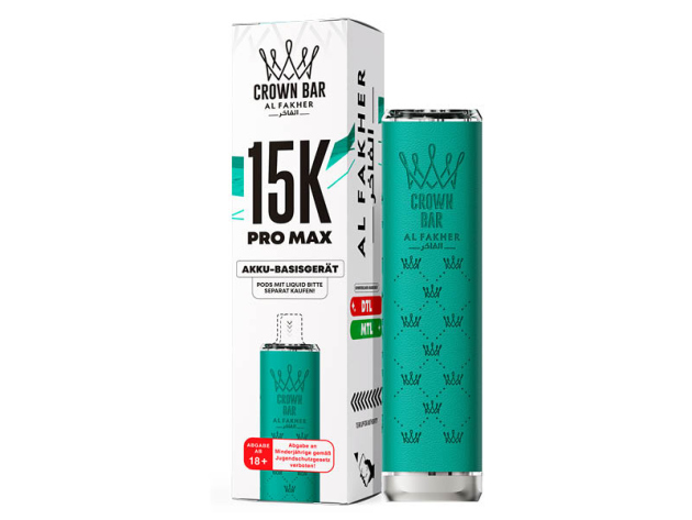 Al Fakher 15K PRO MAX Basisgerät  - Teal (Türkis) - 900 mAh