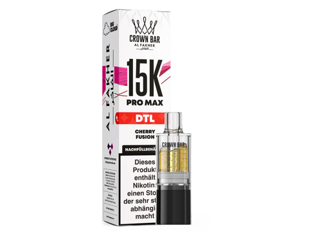 Al Fakher 15K PRO MAX Pod - Cherry Fusion (Kirsche, Fruchtmix) - 6 mg - 15.000 Züge