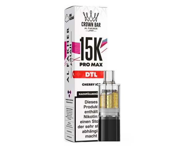 Al Fakher 15K PRO MAX Pod - Cherry Ice (Kirsche. Eis) - 6 mg - 15.000 Züge