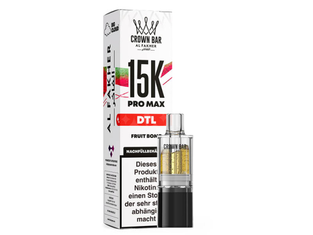 Al Fakher 15K PRO MAX Pod - Fruit Bomb (Süßer Fruchtmix) - 6 mg - 15.000 Züge