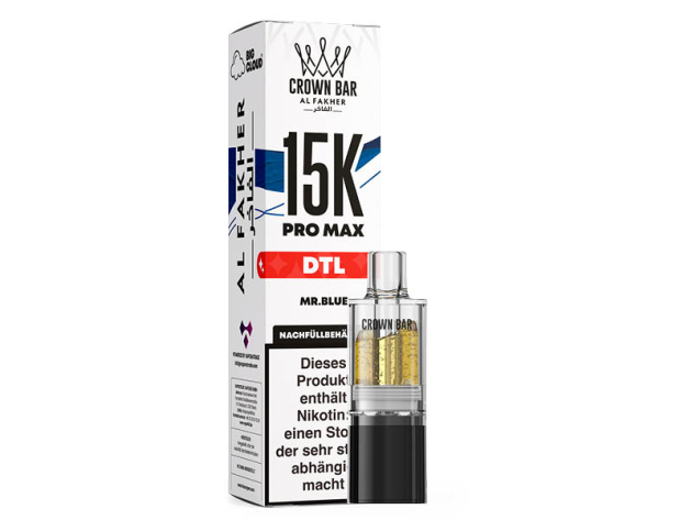 Al Fakher 15K PRO MAX Pod - Mr. Blue (Blaubeere) - 6 mg - 15.000 Züge