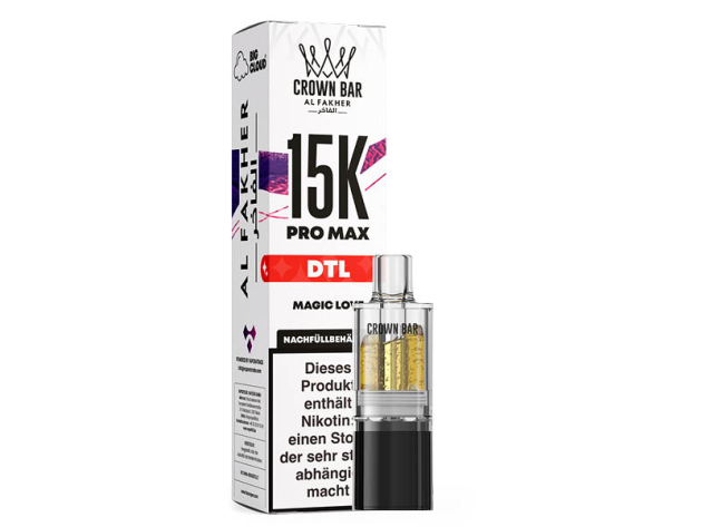 Al Fakher 15K PRO MAX Pod - Magic Love (Exot. Früchten, süße Frische) - 6 mg - 15.000 Züge