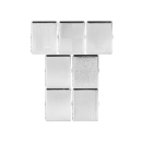 Zigarettenetui "Prägungt" für 20 Zig., mit Spange, 8er Display