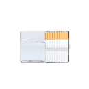 Zigarettenetui "Prägungt" für 20 Zig., mit Spange, 8er Display