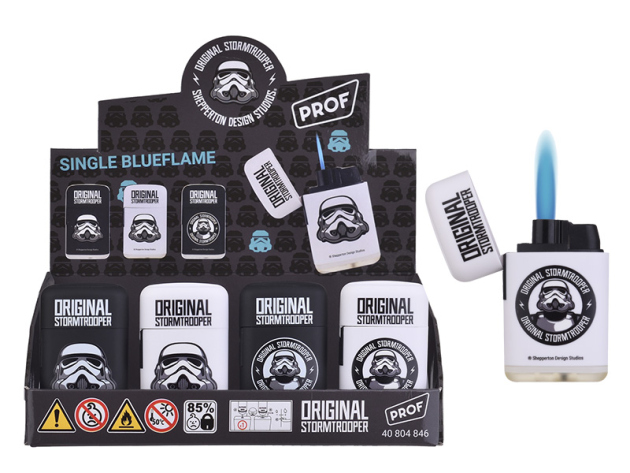 Sturmfeuerzeug "Stormtrooper Capsule"; 4-fach sort.; 20er Display